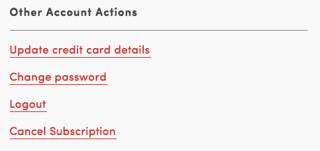 Other Account Actions